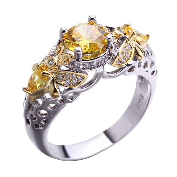 Sparkling Zircon Ring